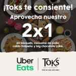 Promoción Toks Uber Eats: 2x1 en platillos participantes