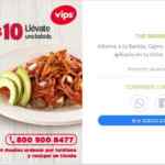 Promoción Vips Favoritos a domicilio a sólo $49 + $10 pesos con bebida