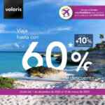 Promoción Volaris de hasta 60% de descuento + 10% adicional en vuelos nacionales e internacionales