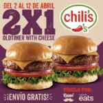 En Chilis 2x1 en hamburguesa Oldtimer with Cheese + envío gratis
