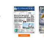 Descarga El Financiero edición impresa y Bloomberg Businessweek GRATIS por contingencia