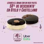 Promoción el Globo de 50% de descuento en pasteles seleccionados para llevar o a domicilio