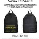 Promoción Calvin Klein: Backpack de regalo en compras a partir de $2500 en calvinklein.mx