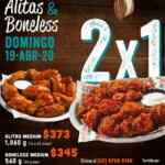 Promoción Hooters Día Nacional de Alitas: 2x1 en alitas y boneless hoy domingo