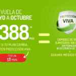 Promoción Viva Aerobus: vuelos de mayo a junio desde $388 + cambios ilimitados por $1 peso