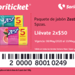 Cupón Soriana Soriticket en papel higiénico, jabón y shampoo del 8 al 10 de mayo 2020