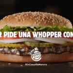 Promoción Burger King 2x1 en Whopper ahora en Rappi, Uber Eats y SinDelantal