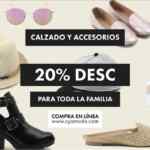 Promoción C&A: 20% de descuento en calzado y accesorios para toda la familia en la tienda online