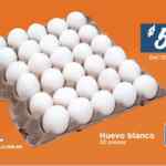 En Chedraui Huevo blanco 30 piezas a $54.90