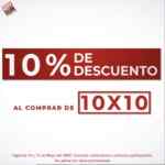 Promoción City Club 10x10 hoy 15 de mayo: 10% de descuento al comprar 10 productos participantes