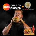 Promoción Cuarto de Kilo Día de la Hamburguesa: Compra ún combo Cuarto de kilo Tocino y llévate GRATIS un hamburguesa + $1 peso