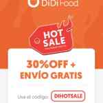 Código de cupón DiDi Food Hot Sale 2020 de 30% de descuento adicional en todos los pedidos