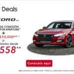 Promociones Honda Deals mayo 2020: 0% comisión por apertura y bonos de hasta $80,000