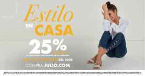 Promoción Julio Estilo en Casa: 25% de descuento en prendas seleccionadas