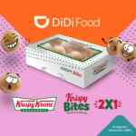 Promoción Krispy Kreme: 2x1 en Krispy Bites al pedir por Didi Food