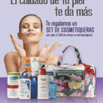 Promoción La Comer Día de las Madres: set de cosmetiqueras Gratis en la compra de $1,500 en dermatología