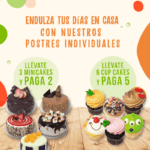 Promoción La Comer Día de las Madres: 3x2 en mini pasteles y 6x5 en cupcakes