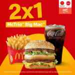Promoción McDonalds: 2x1 en McTrío Big Mac al pedir por Rappi