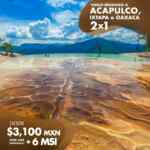 Promoción Mundo Joven: 2x1 en vuelos redondos a Acapulco, Ixtapa o Oaxaca