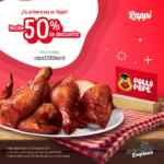 Cupón Rappi de 50% de descuento en tu primer pedido cortesía de El Pollo Pepe