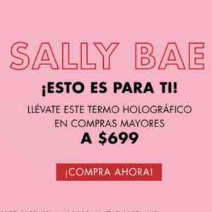 Promoción Sally Día de las Madres: Termo holográfico de regalo con tus compras