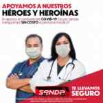 Transporte gratis para personal de Salud para personal médico cortesía de Grupo Senda