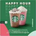 Happy Hour Starbucks: 2x1 en Frappuccinos hasta el 15 de mayo