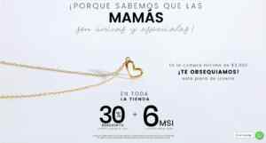 Promoción Día de las Madres Vanity: collar y dije de regalo en compras de $2,000 o más