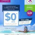 Promo Volaris de niños vuelan a $0 para miembros V.Club (solo pagan impuestos y tarifas)
