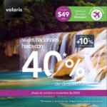 En Volaris 40% de descuento en viajes nacionales en octubre y noviembre