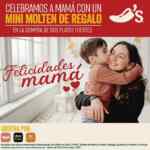 Promoción Chilis Día de las Madres: Mini Molten de regalo en la compra de 2 platos fuertes