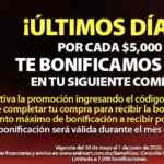 Código de cupón Walmart Hot Sale 2020: $500 de bonificación por cada $5,000