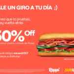 Subway: 50% off en tu primer pedido en Rappi