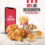 Código de cupón KFC de 10% de descuento en tu primer pedido