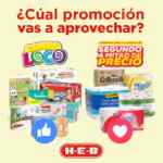 Promociones HEB Combo Loco Fin de Semana: 3x2 en pañales y segundo a mitad de precio en papel higiénico
