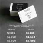 Promoción Vanity Día de las Madres de 20% a 50% adicional de saldo en gift cards