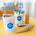 Promoción Helados Dolphy para llevar: 2 litros preempacados por $155