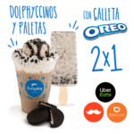 Promoción Dolphy Día del Padre: 2x1 en paletas con Oreo y Dolphyccino con Oreo en delivery este fin de semana