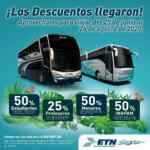 Descuentos ETN Turistar Vacaciones de Verano 2020: Hasta 50% de descuento en boletos de autobús