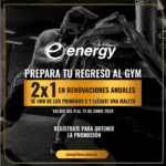 En Energy Fitness 2x1 en renovaciones anuales