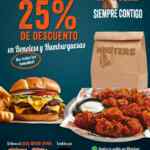 Promoción Hooters: 25% de descuento en boneless y hamburguesas los lunes y martes