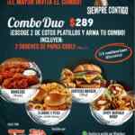 Nuevo Combo Duo Hooters: 2 platillos + 2 ordenes de papas curly por $289