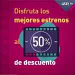 Promoción izzi TV de 50% de descuento en películas on demand