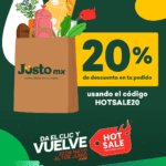 Código de cupón Jüsto Hot Sale 2020: 20% de descuento adicional en tu pedido de super