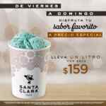 Promoción Santa Clara: Litros de helado a sólo $159 de viernes a domingo