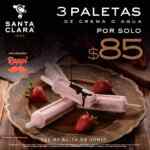 Promoción Santa Clara: 3 paletas por $85 al pedir por Rappi