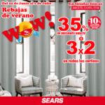 Rebajas de Verano Sears: 3x2 en todas las cortinas