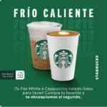 Cupón Starbucks 2x1 en Flat White, Cappuccino y Lattes
