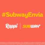 Cupón Subway y Rappi de $100 de descuento en tu primer pedido