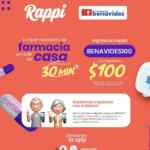 Código de cupón Farmacias Benavides de $100 de descuento en Rappi